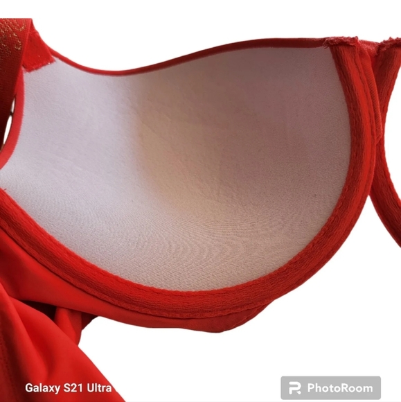 Victorias Secret T-Shirt Push-Up Full Coverage Adjustable Strap Bra Red Size 36C - Picture 7 of 12